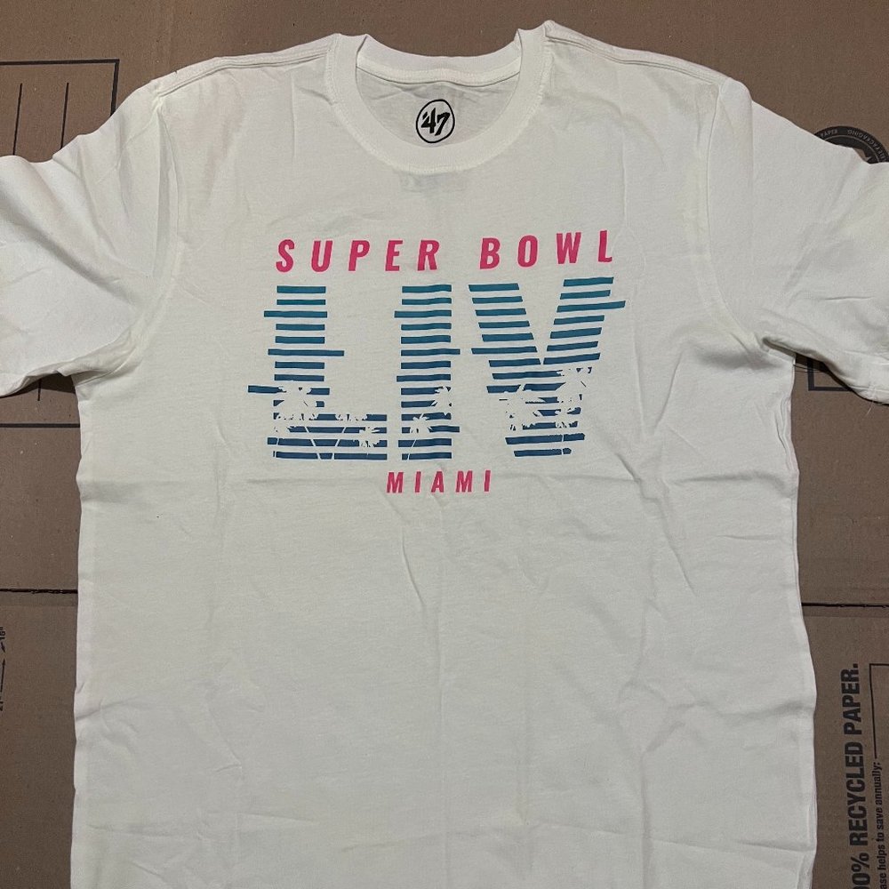 NFL 47 Brand Super Bowl LIV 54 White Shirt Medium